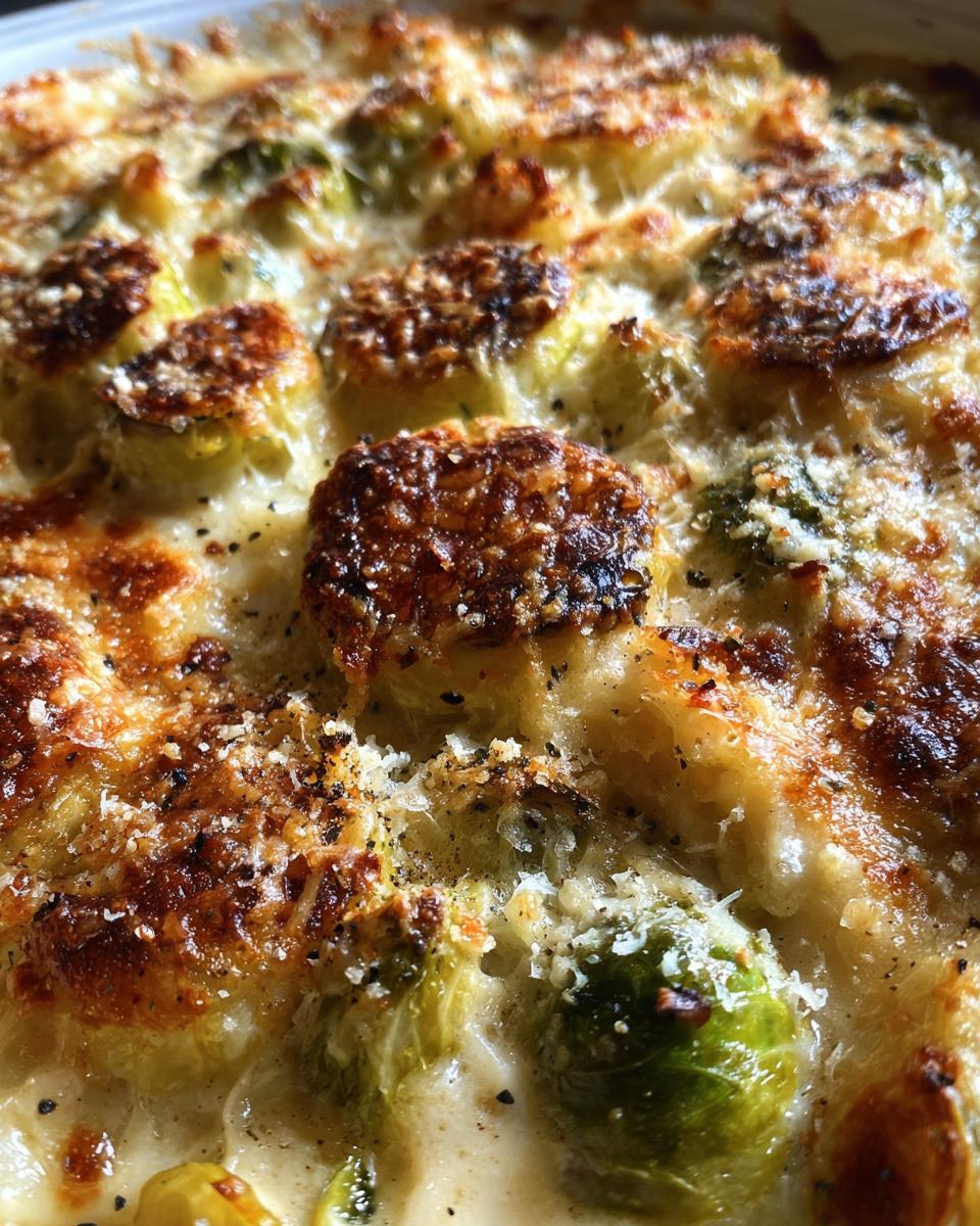 Brussels Sprouts Gratin – Creamy & Cheesy Bake - detail 1