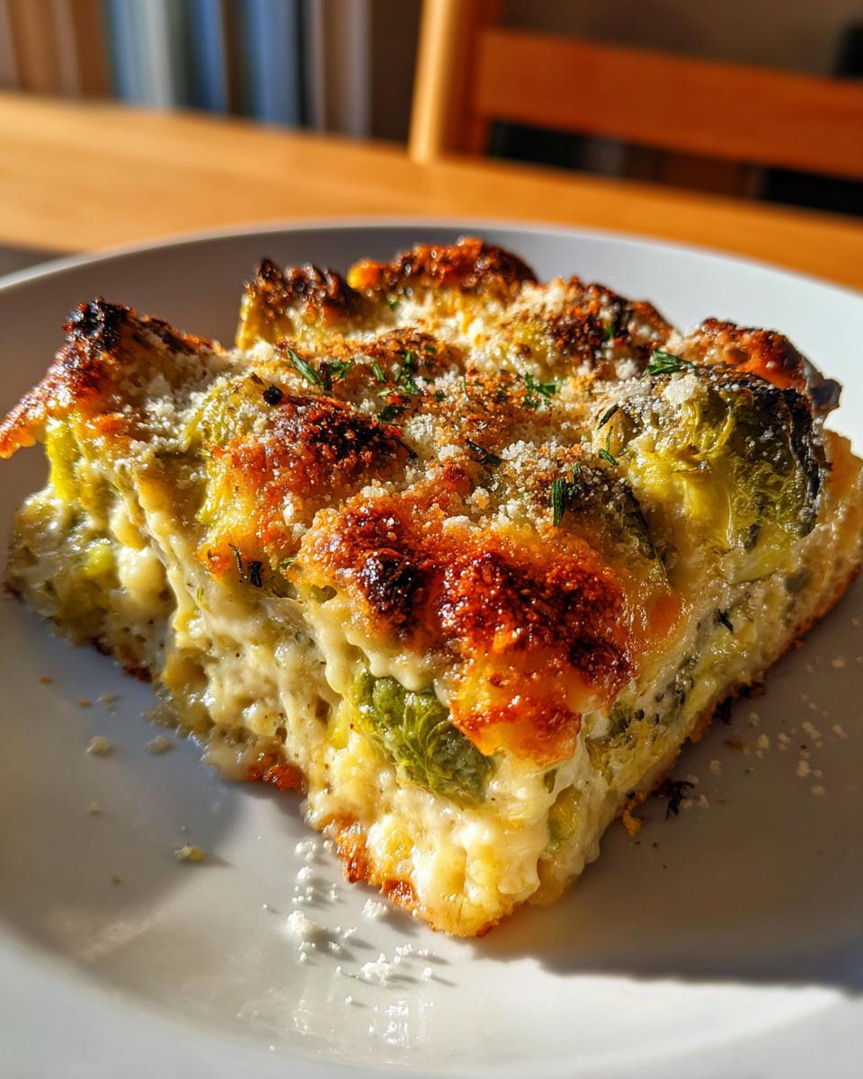 Brussels Sprouts Gratin – Creamy & Cheesy Bake - detail 2
