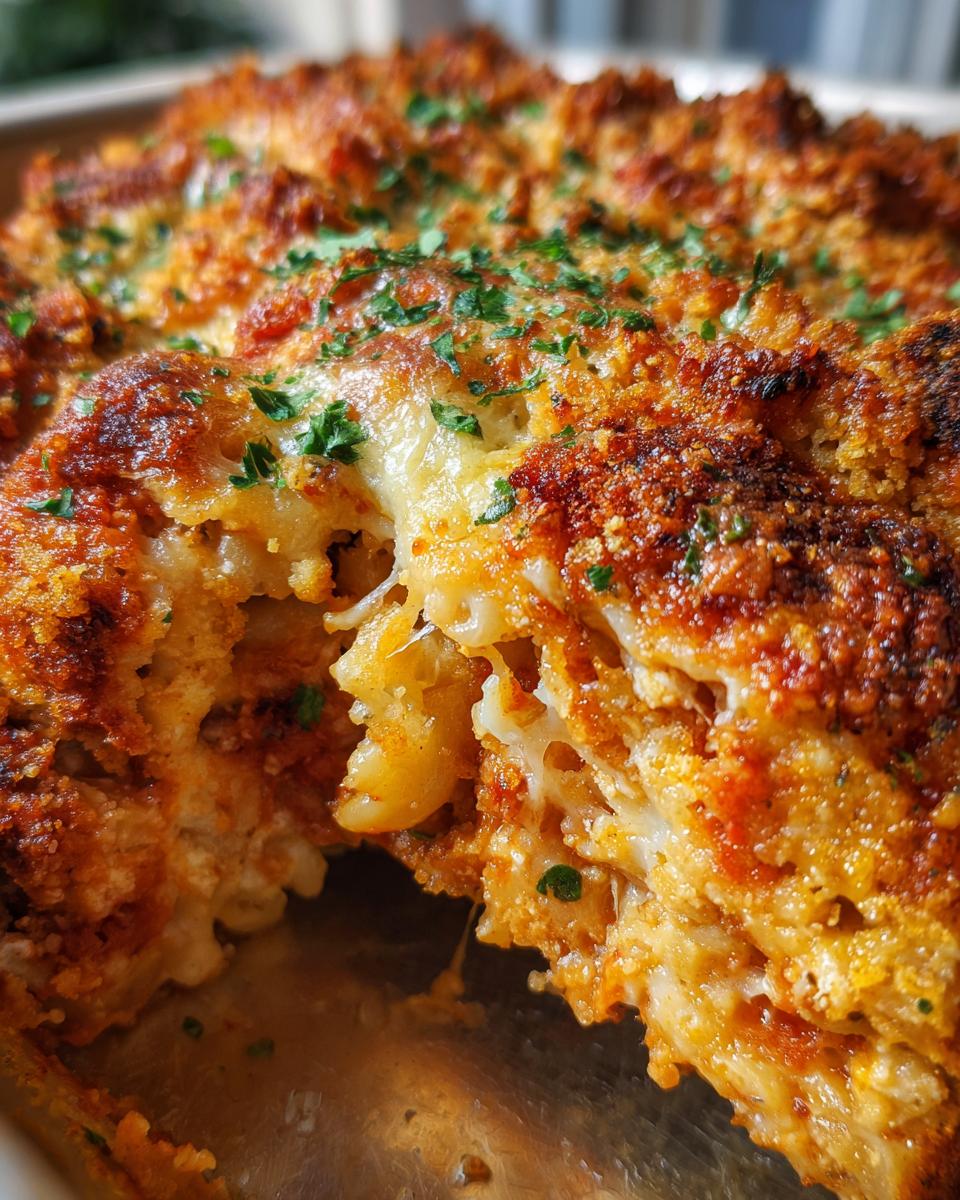 Chicken Parmesan Casserole – Cheesy & Crispy Bake - detail 2