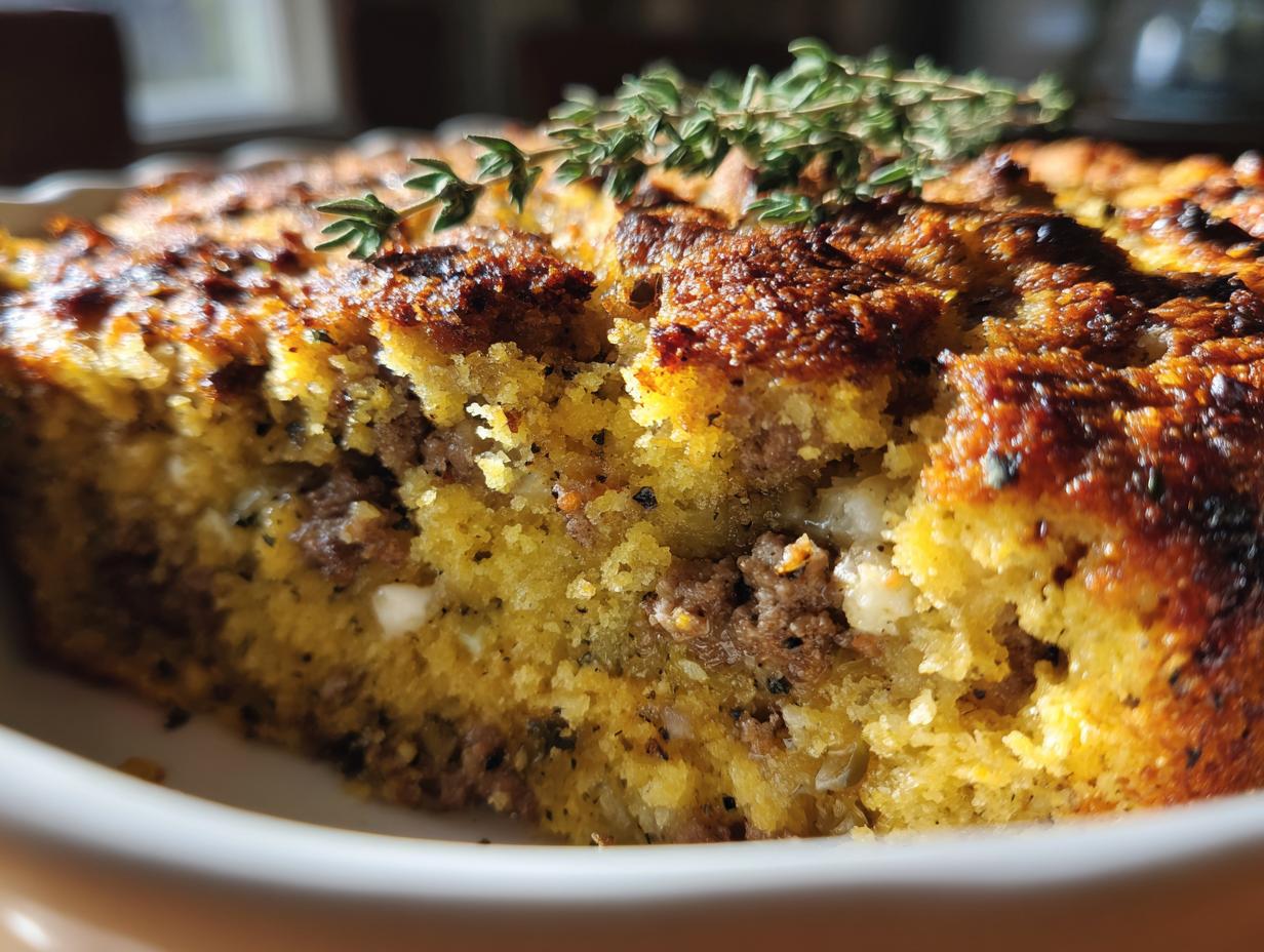 Cornbread & Sausage Stuffing Casserole - detail 1