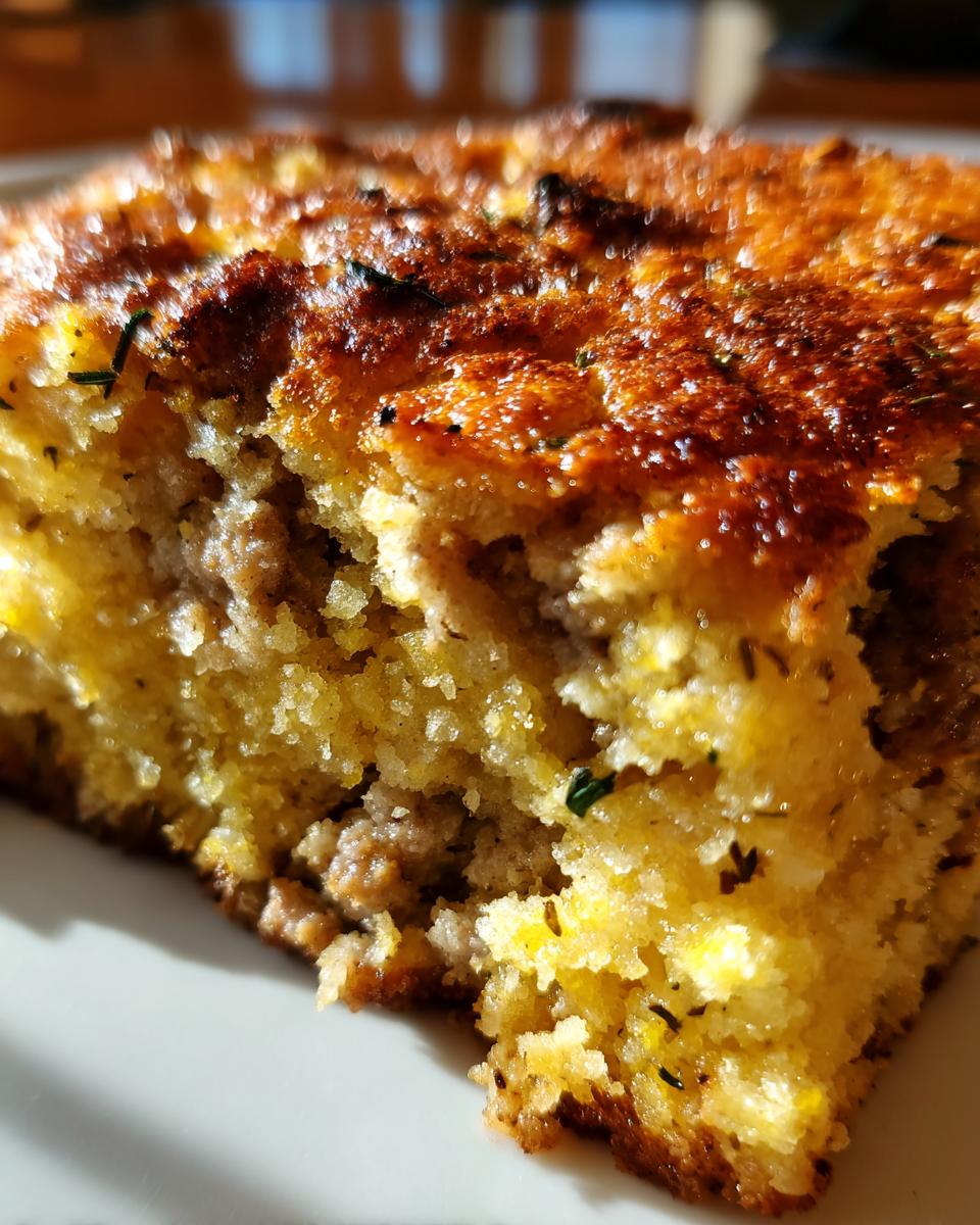 Cornbread & Sausage Stuffing Casserole - detail 2