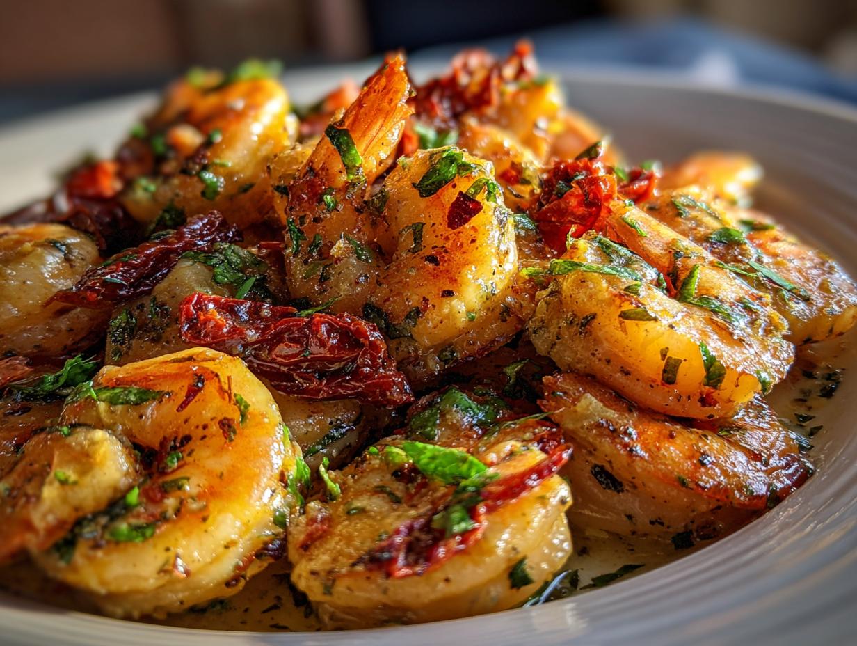 Creamy Tuscan Shrimp with Sun-Dried Tomatoes - detail 1