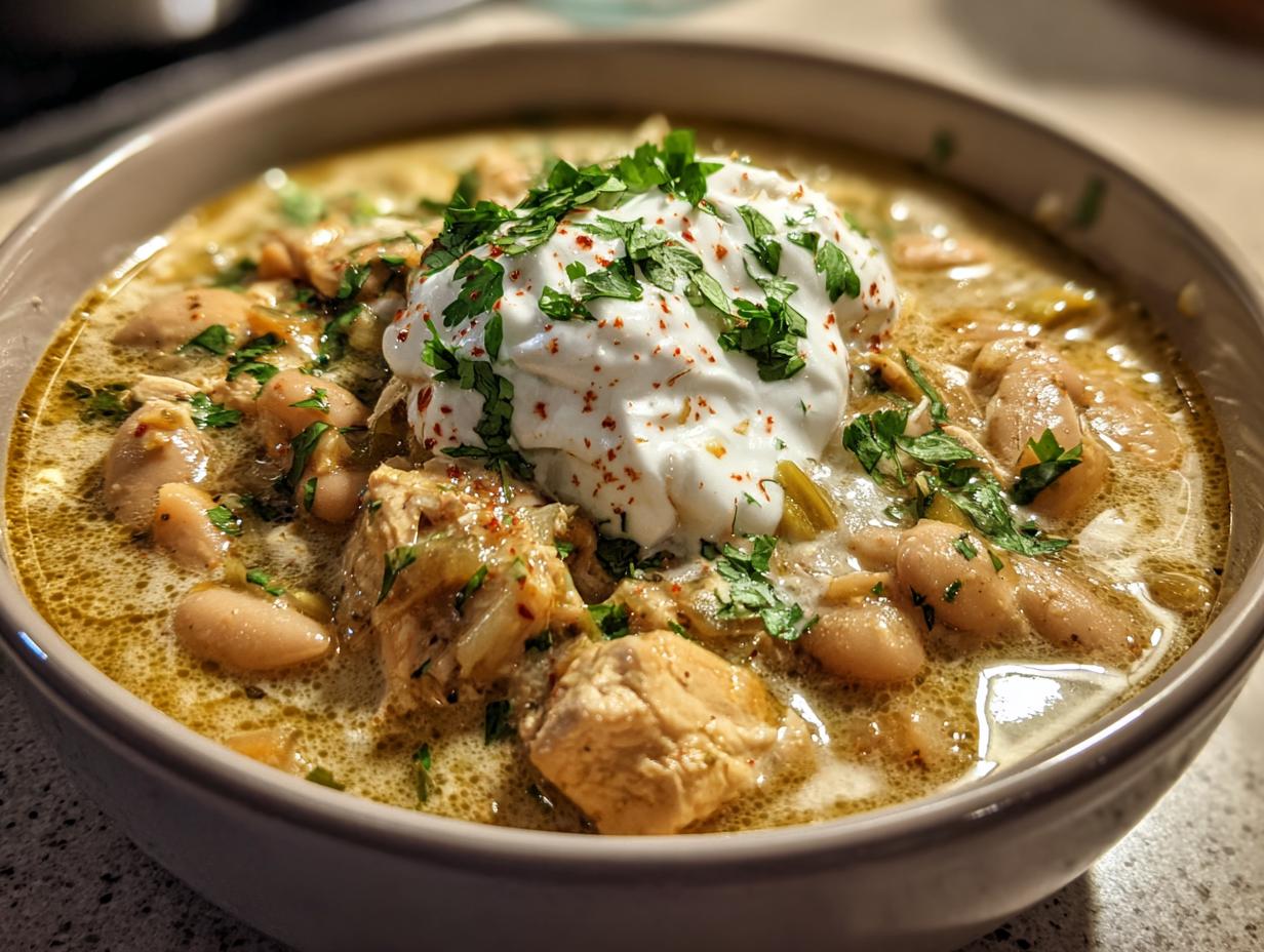Creamy White Chicken Chili - detail 1