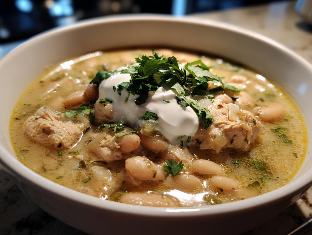 Creamy White Chicken Chili - detail 2