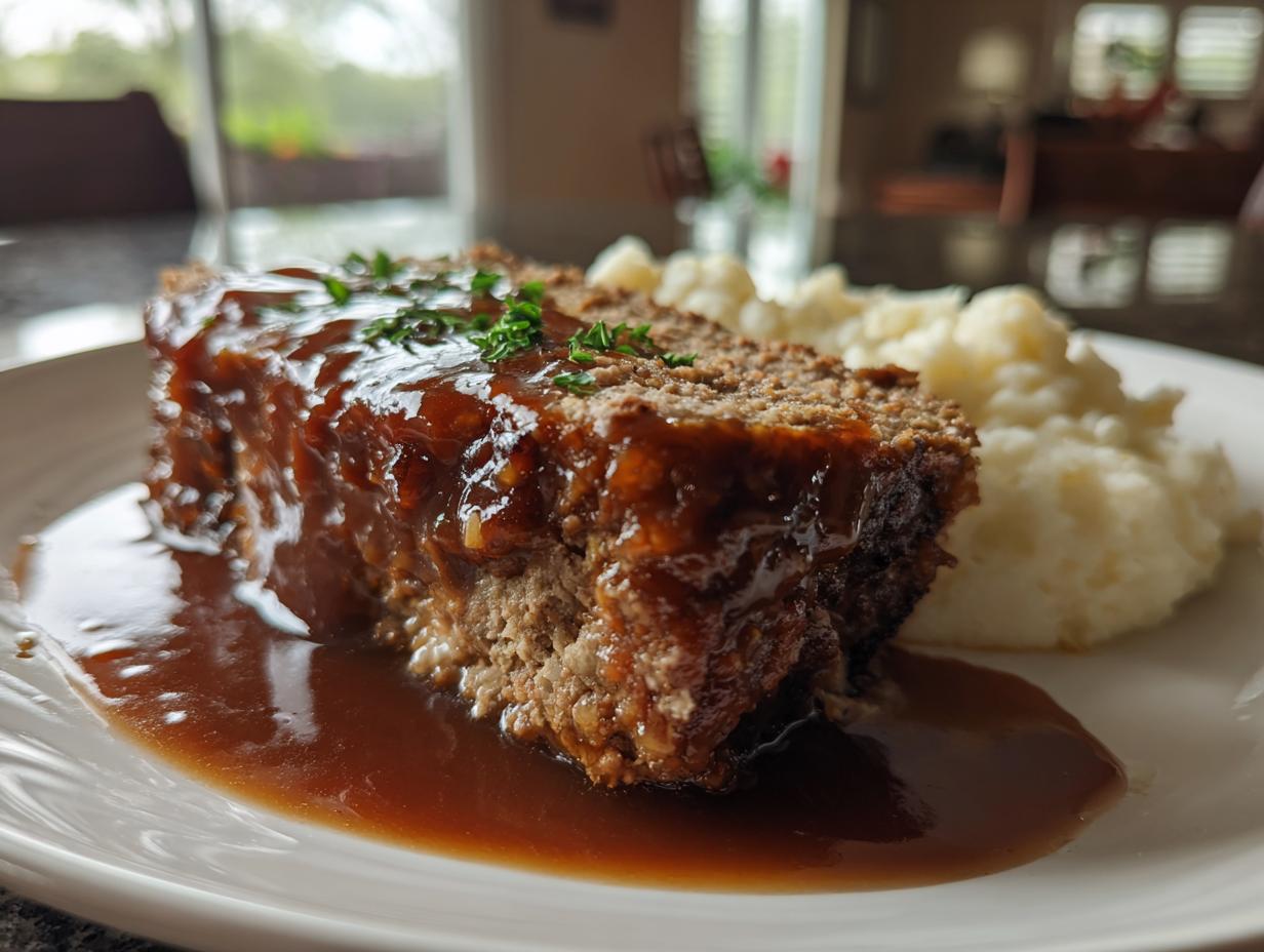 Juicy Meatloaf with Savory Brown Gravy - detail 2