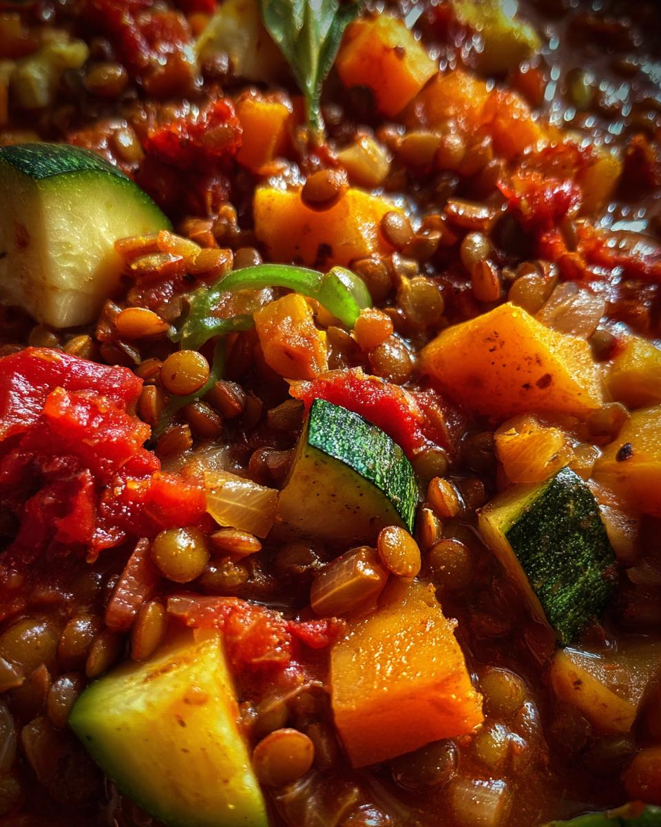 Lentil & Vegetable Stew - detail 1
