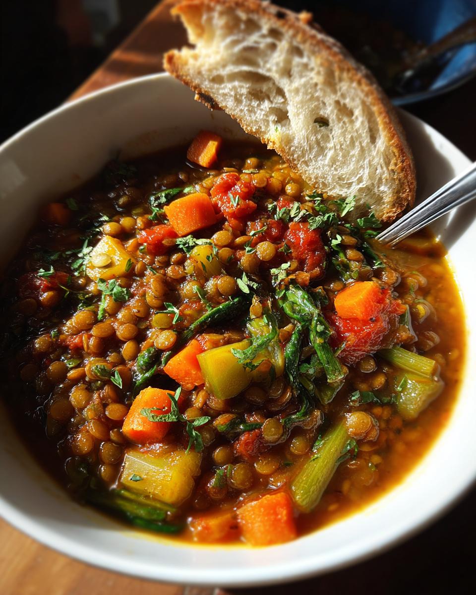 Lentil & Vegetable Stew - detail 3