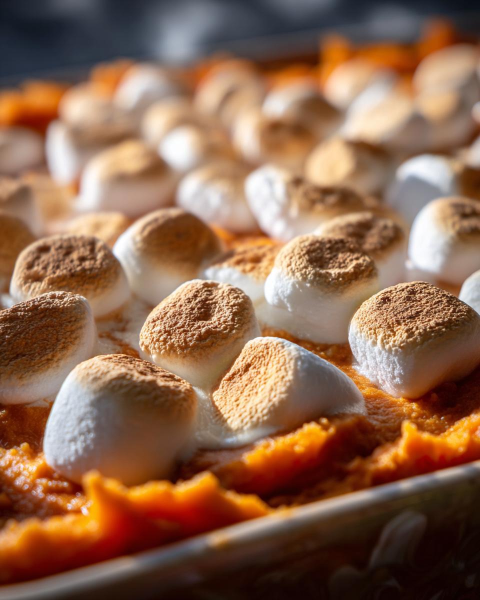 Make-Ahead Mashed Sweet Potatoes with Marshmallows - detail 1
