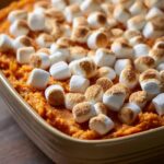 Make-Ahead Mashed Sweet Potatoes with Marshmallows