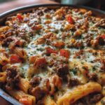 Philly Cheesesteak Pasta Bake