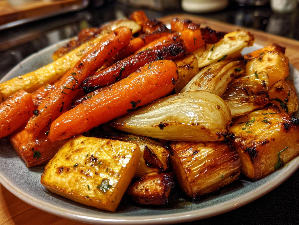Roasted Root Vegetables with Maple Glaze - detail 3