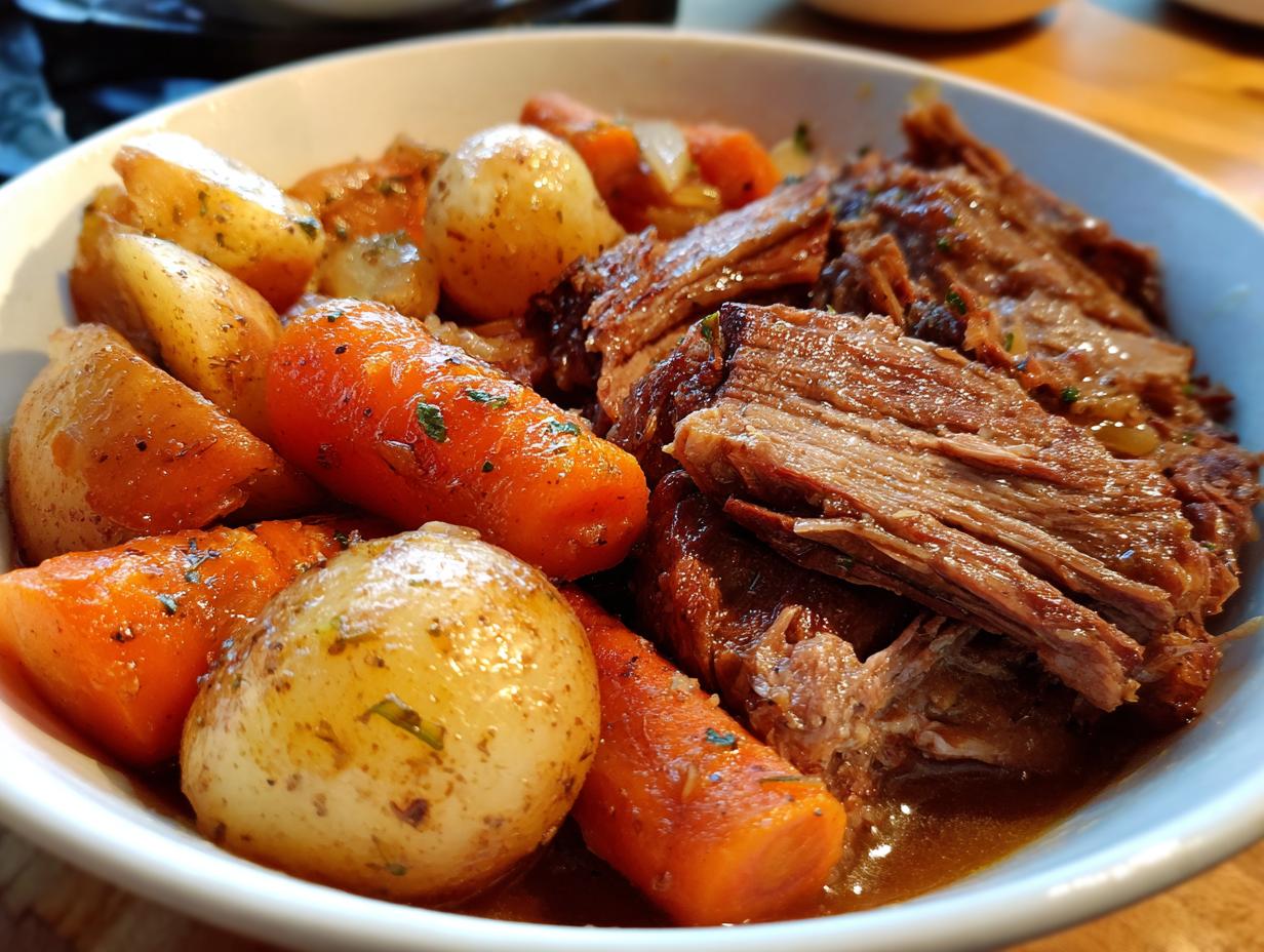 Slow Cooker Pot Roast with Veggies - detail 1