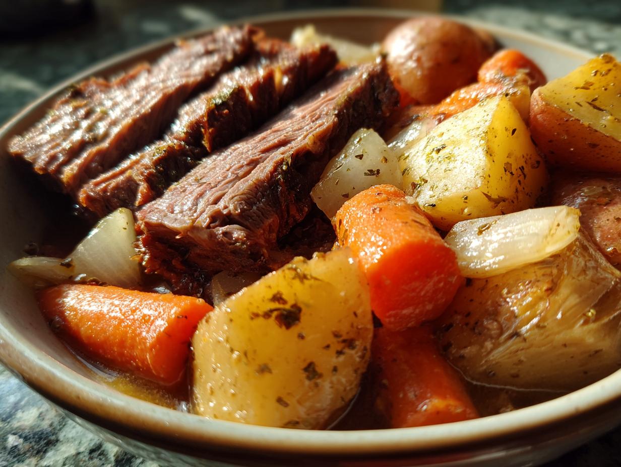 Slow Cooker Pot Roast with Veggies - detail 2
