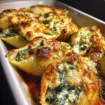 Stuffed Shells with Spinach & Ricotta