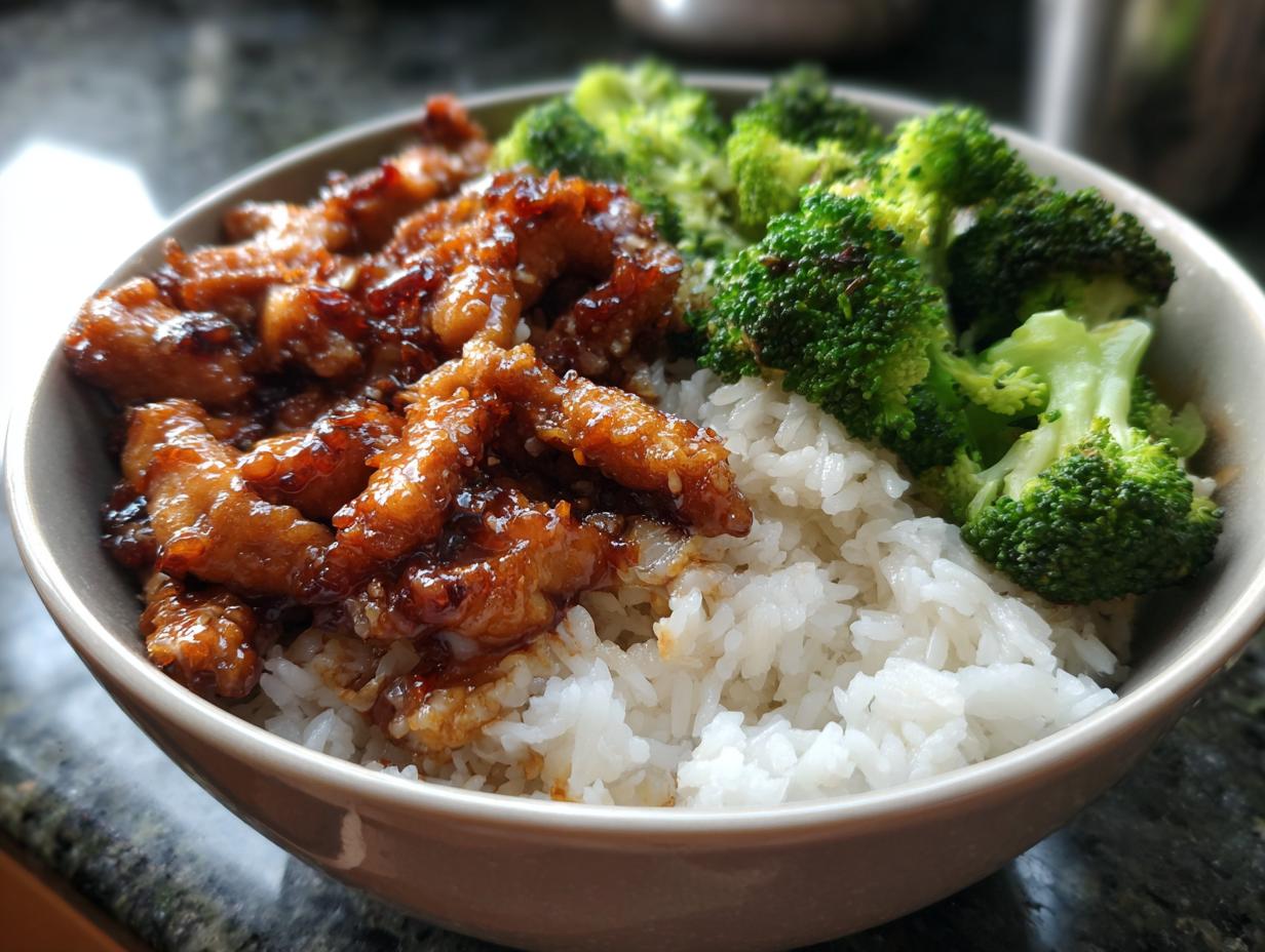 Teriyaki Chicken Bowls with Rice & Broccoli - detail 1