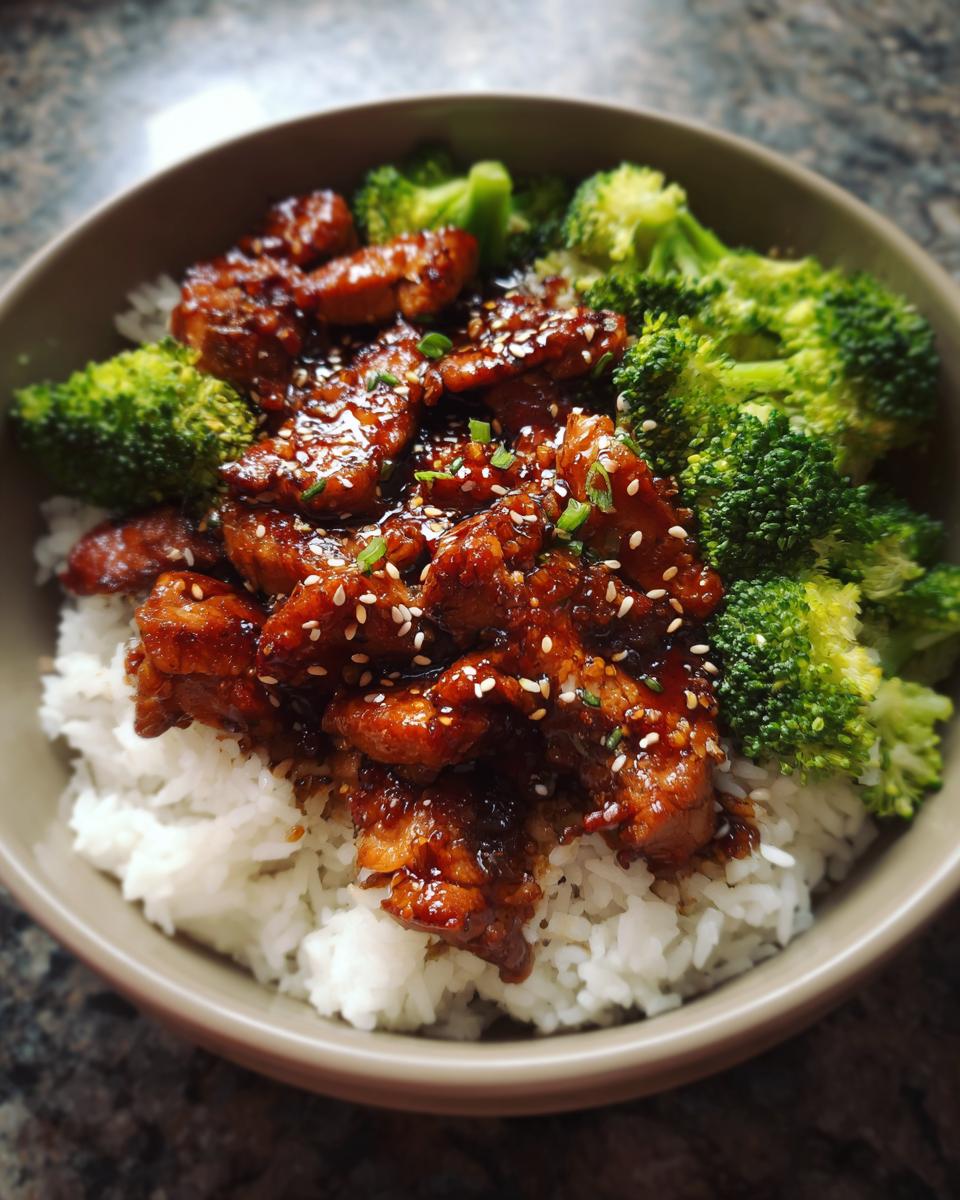 Teriyaki Chicken Bowls with Rice & Broccoli - detail 2