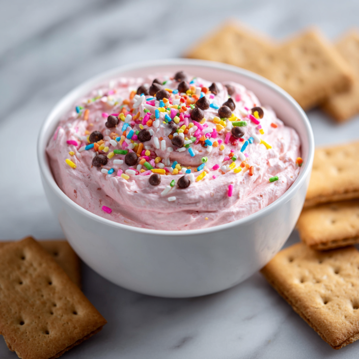 Booty Dip TikTok recipe with sprinkles and chocolate chips