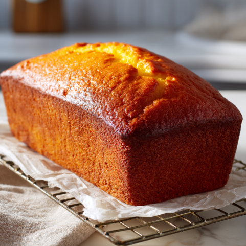 cooling lemon bread recipe loaf on wire rack