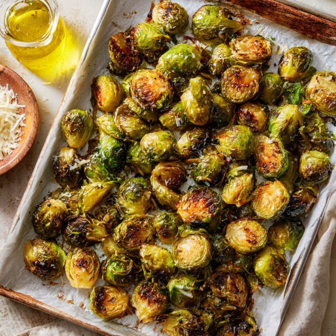 Crispy Oven Roasted Brussels Sprouts and Delicious Every Time