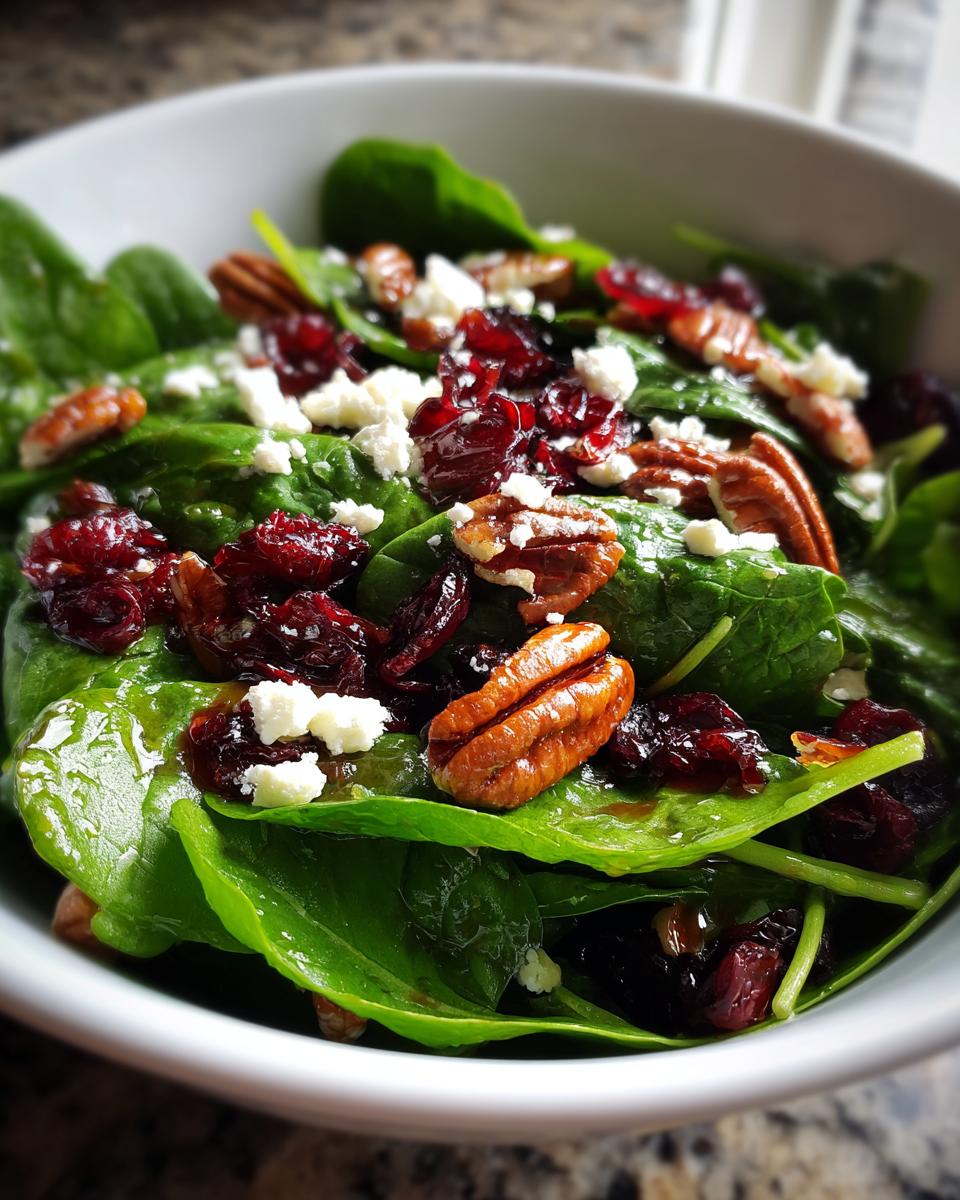 Best Christmas Cranberry Spinach Salad - detail 1