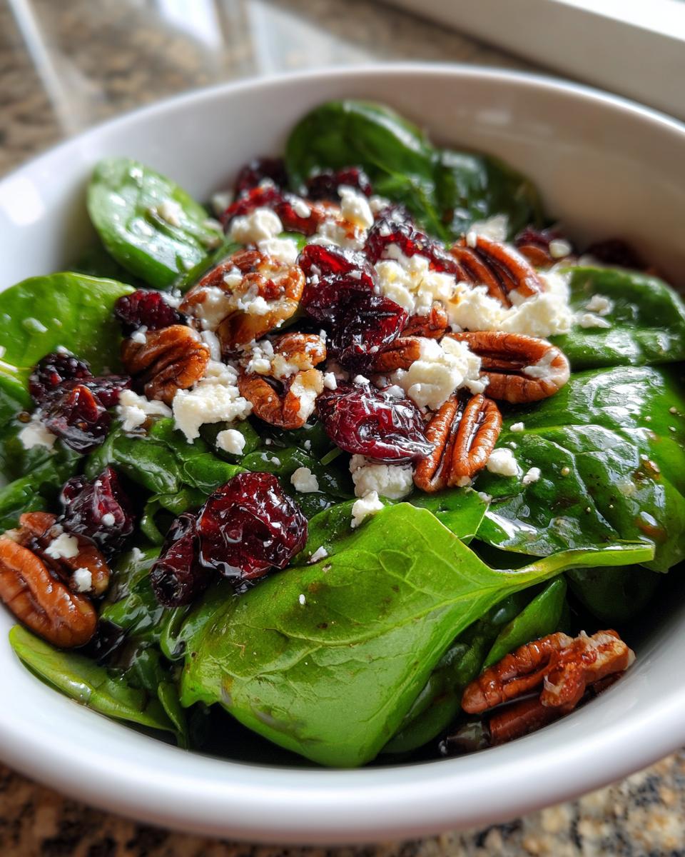 Best Christmas Cranberry Spinach Salad - detail 2