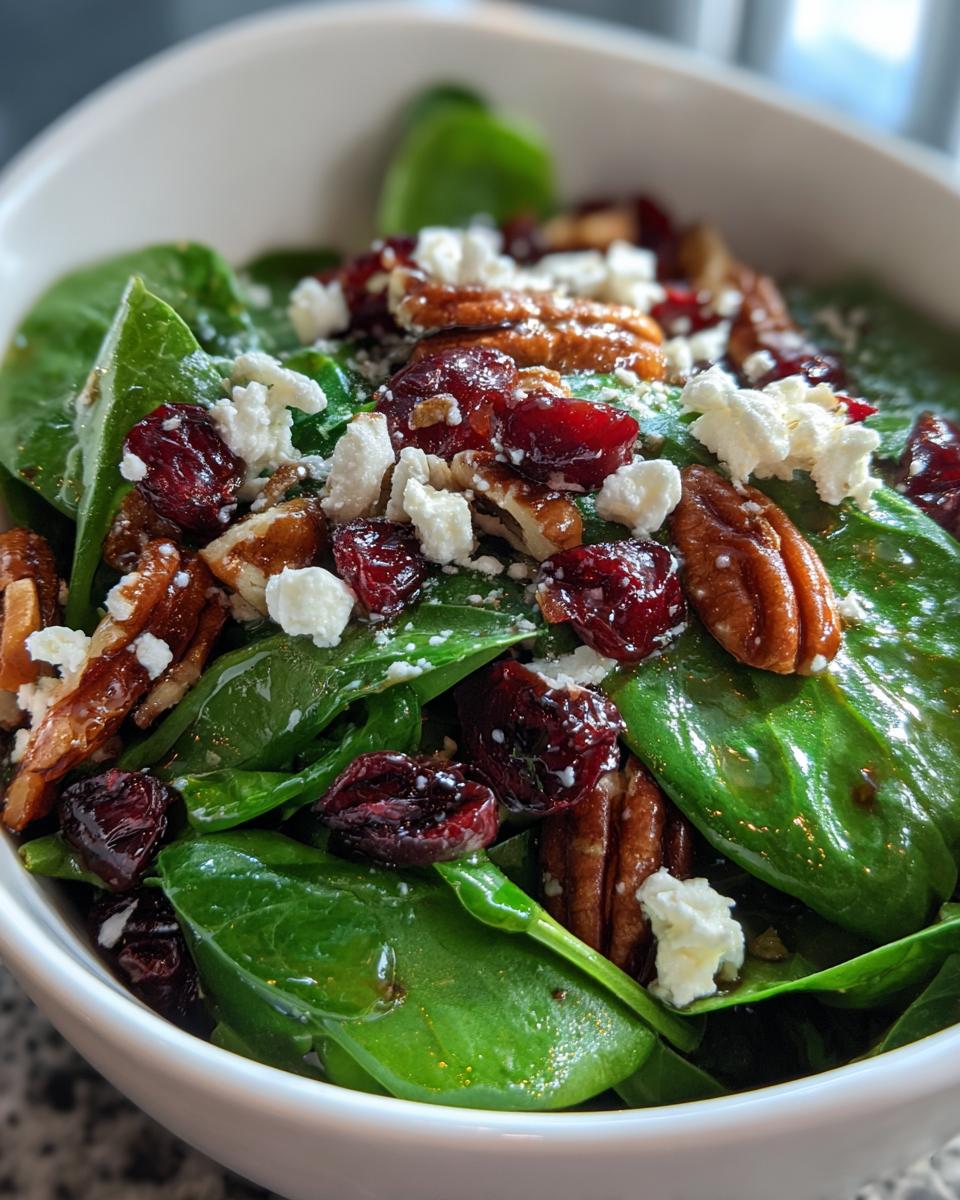 Best Christmas Cranberry Spinach Salad - detail 3