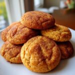 Brown Butter Pumpkin Snickerdoodle Cookies