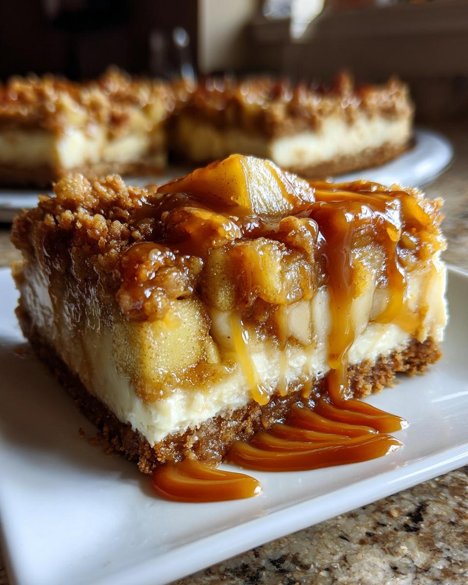 Caramel Apple Cheesecake Bars Recipe - detail 1