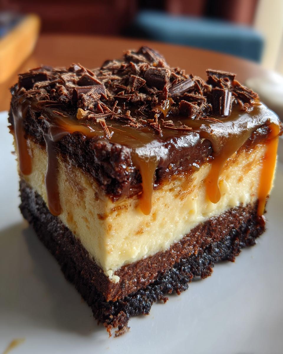 Caramel Brownie Cheesecake - detail 1