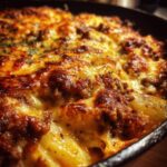 Cheesy Ground Beef & Potato Casserole (One-Pan Dinner!)