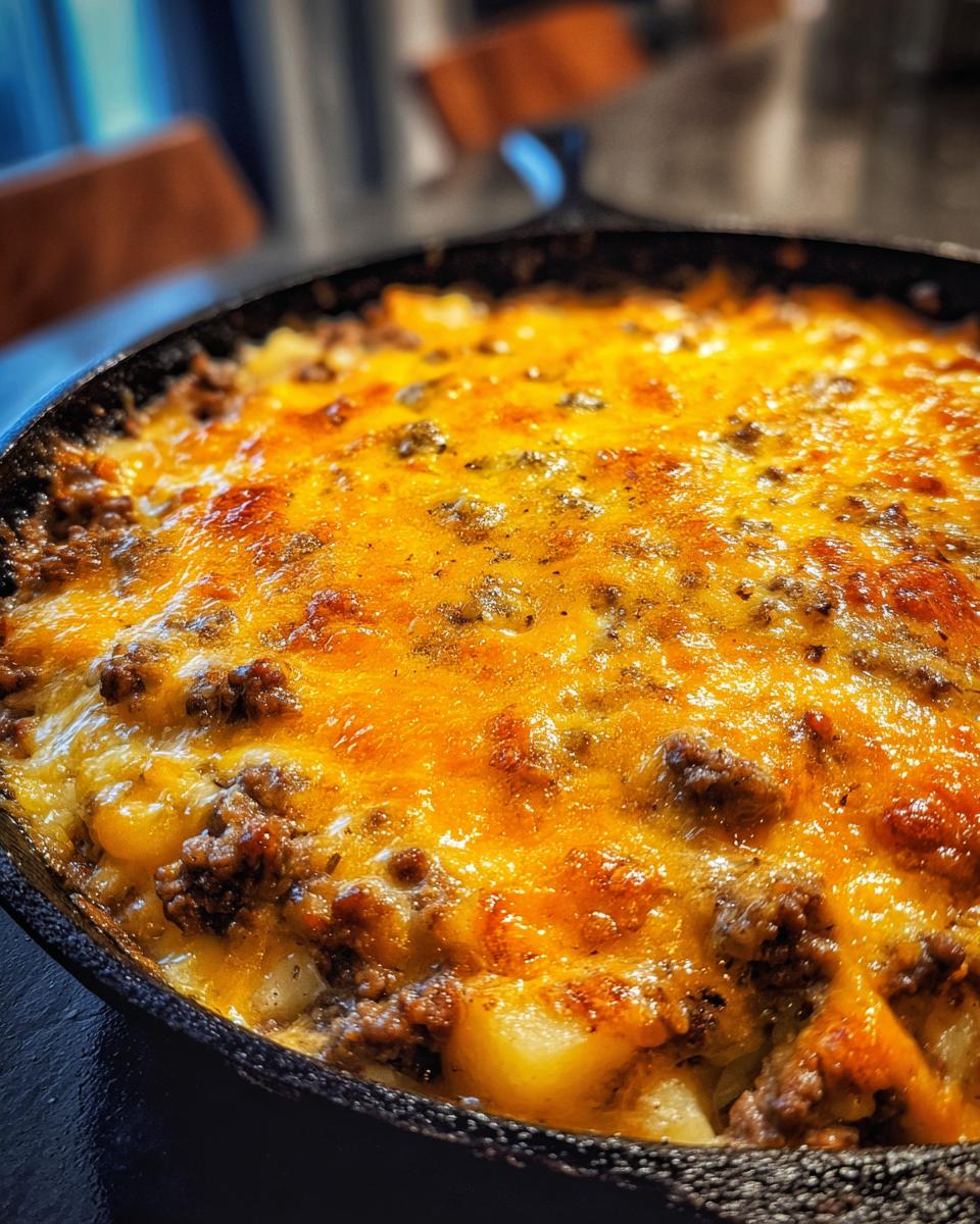 Cheesy Ground Beef & Potato Casserole (One-Pan Dinner!) - detail 3