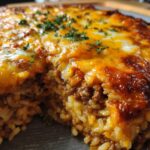 Cheesy Hamburger Rice Casserole