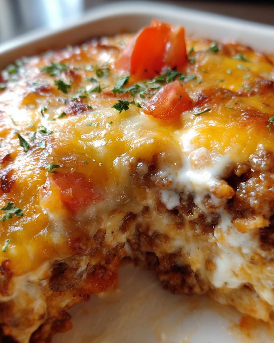 Cheesy Keto Ground Beef Casserole (Ready in 30 Minutes!) | BiteTide - detail 1