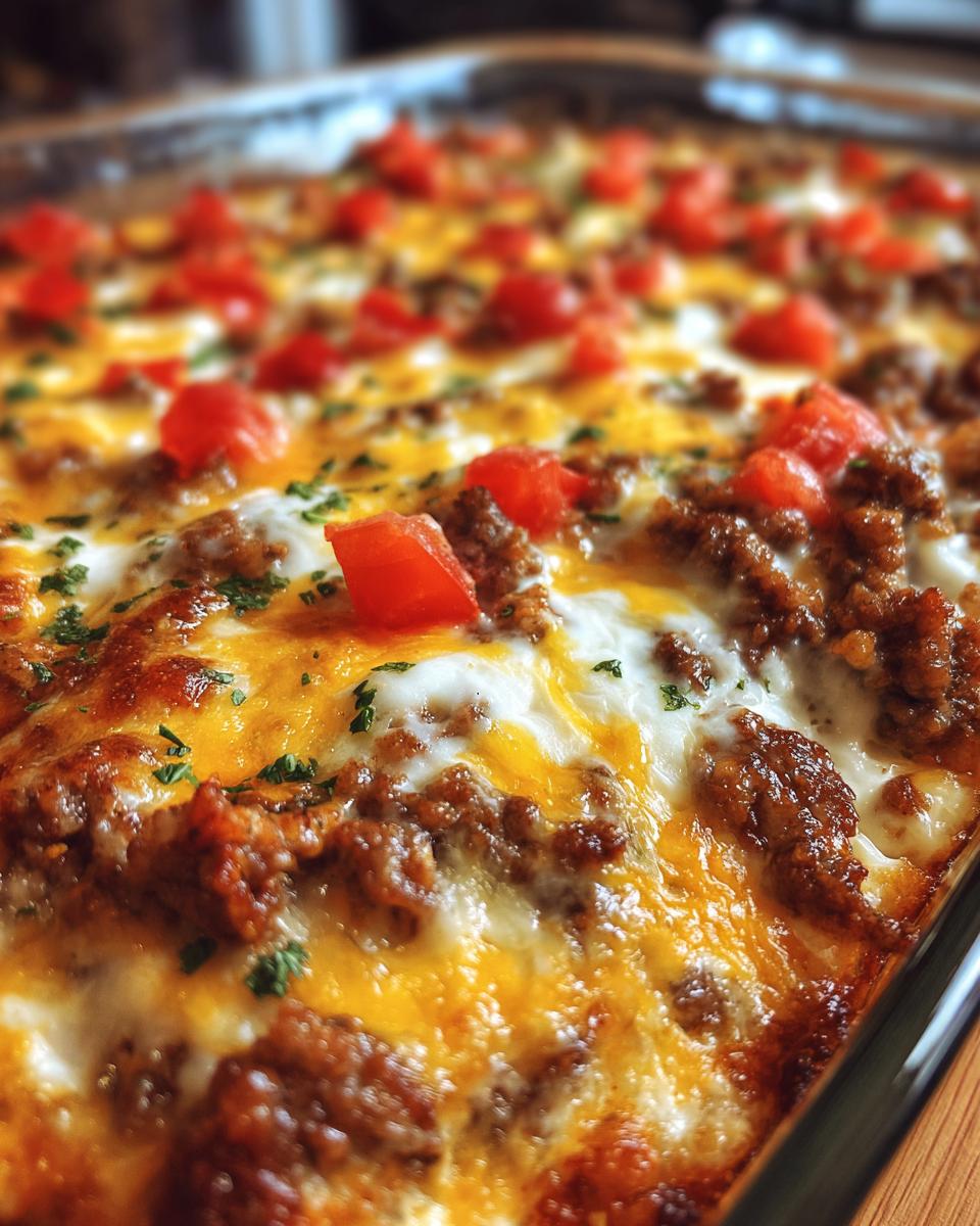 Cheesy Keto Ground Beef Casserole (Ready in 30 Minutes!) | BiteTide - detail 3