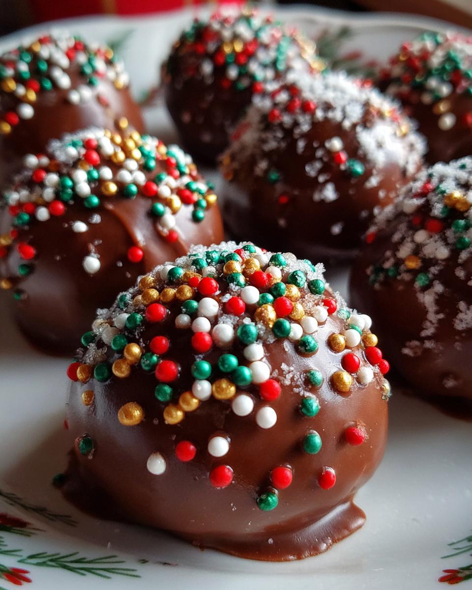 Christmas Oreo Balls - detail 2
