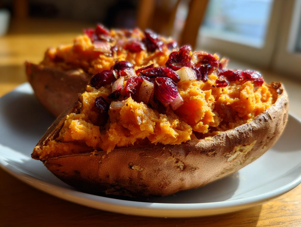Cranberry Apple Twice-Baked Sweet Potatoes - detail 3