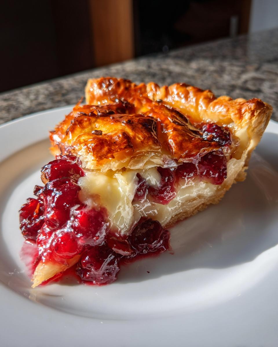 Cranberry & Brie Puff Pastry Tart - detail 1