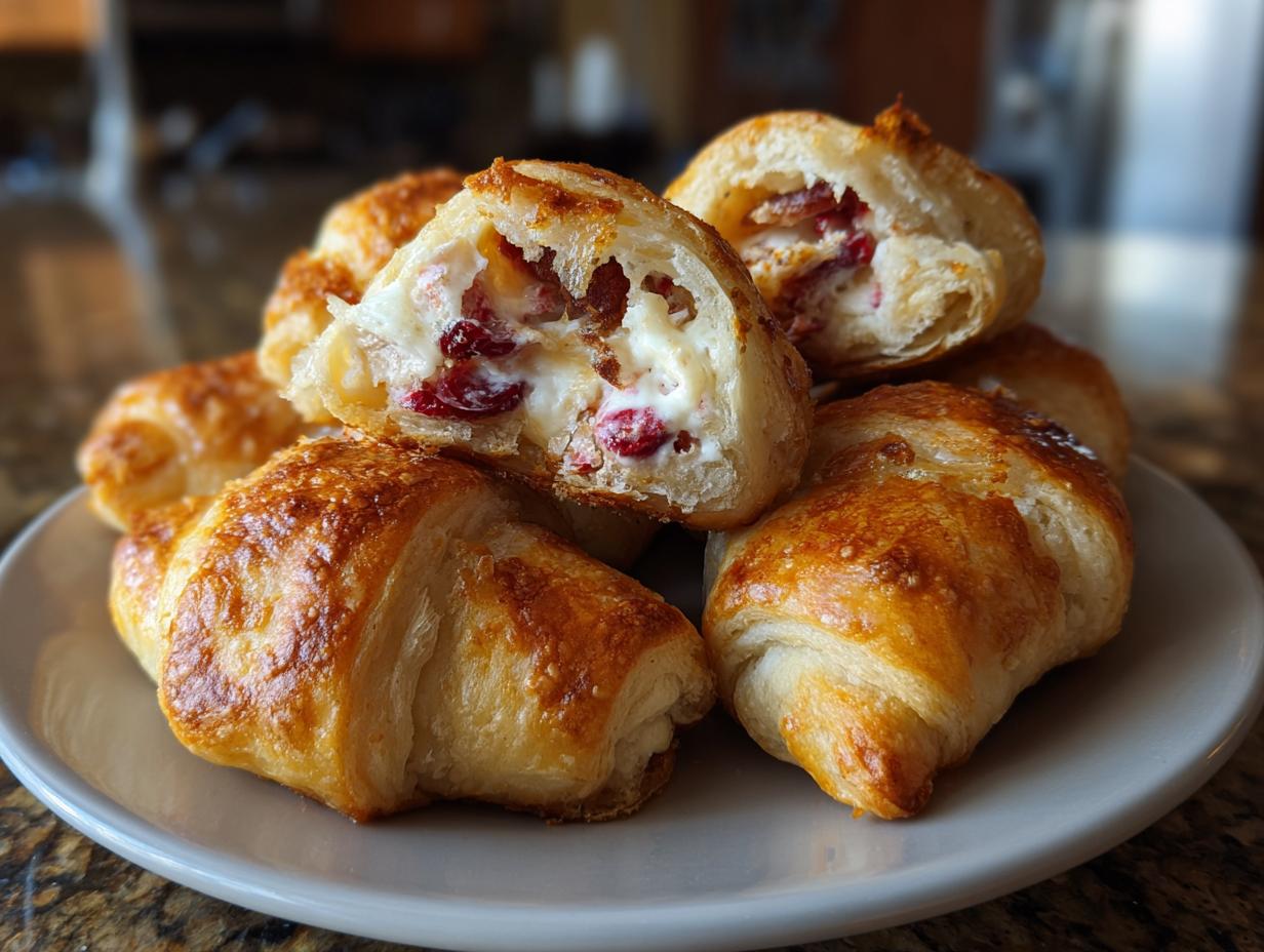 Cranberry Cream Cheese Crescent Bites - detail 3