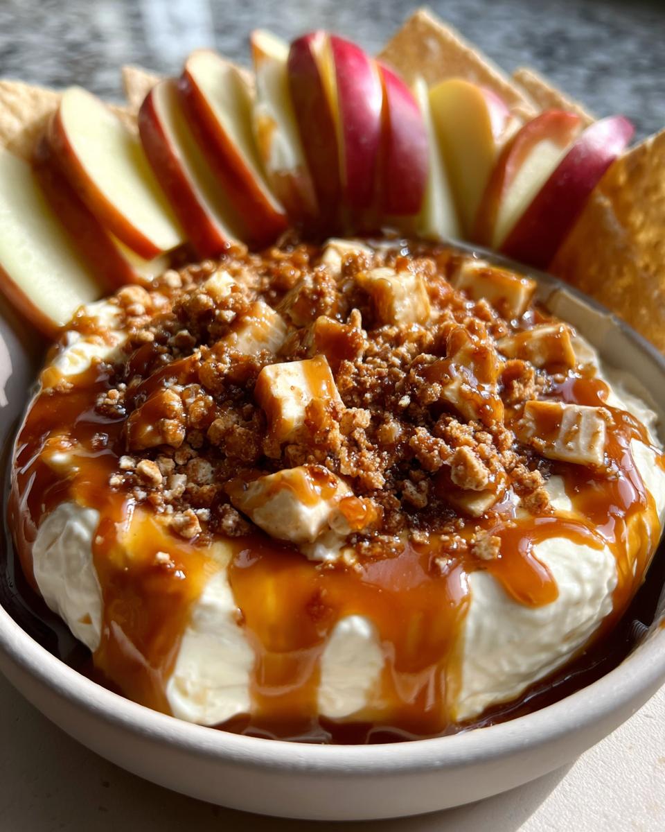 Cream Cheese Caramel Apple Dip - Easy Dessert Recipe! - detail 1