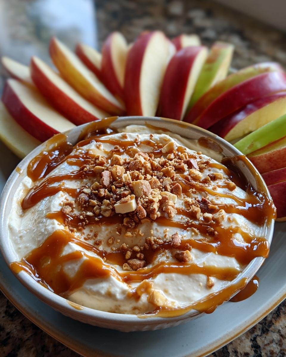 Cream Cheese Caramel Apple Dip - Easy Dessert Recipe! - detail 3