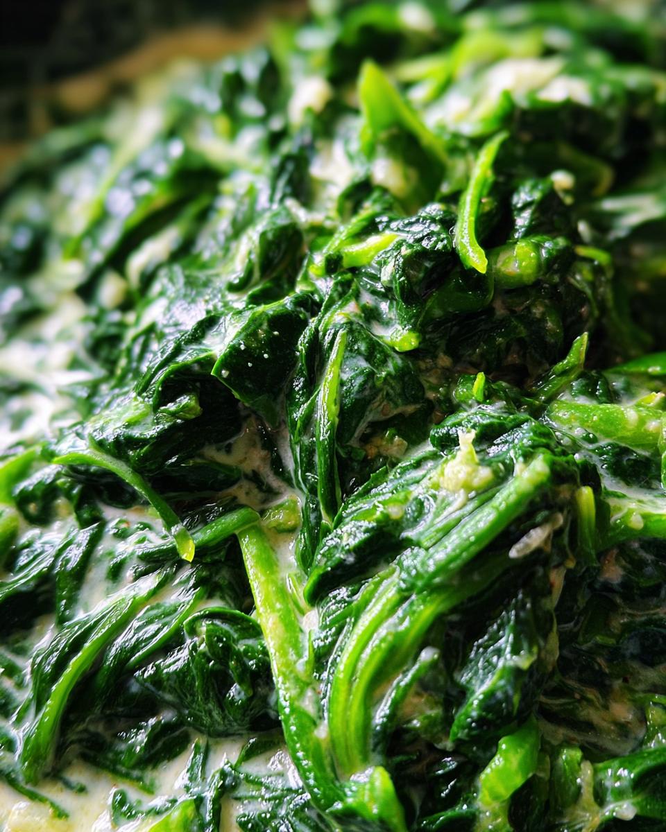 Creamed Spinach with Garlic & Parmesan - detail 1