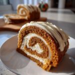 Creamy Pumpkin Spice Roll Cake