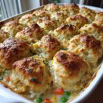 Delicious Chicken Pot Pie Bubble Up Casserole