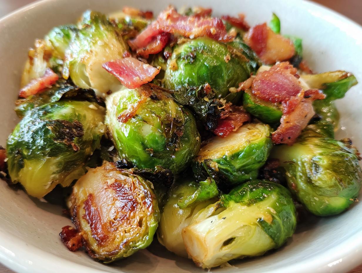 Easy Brussels Sprouts and Bacon - detail 3