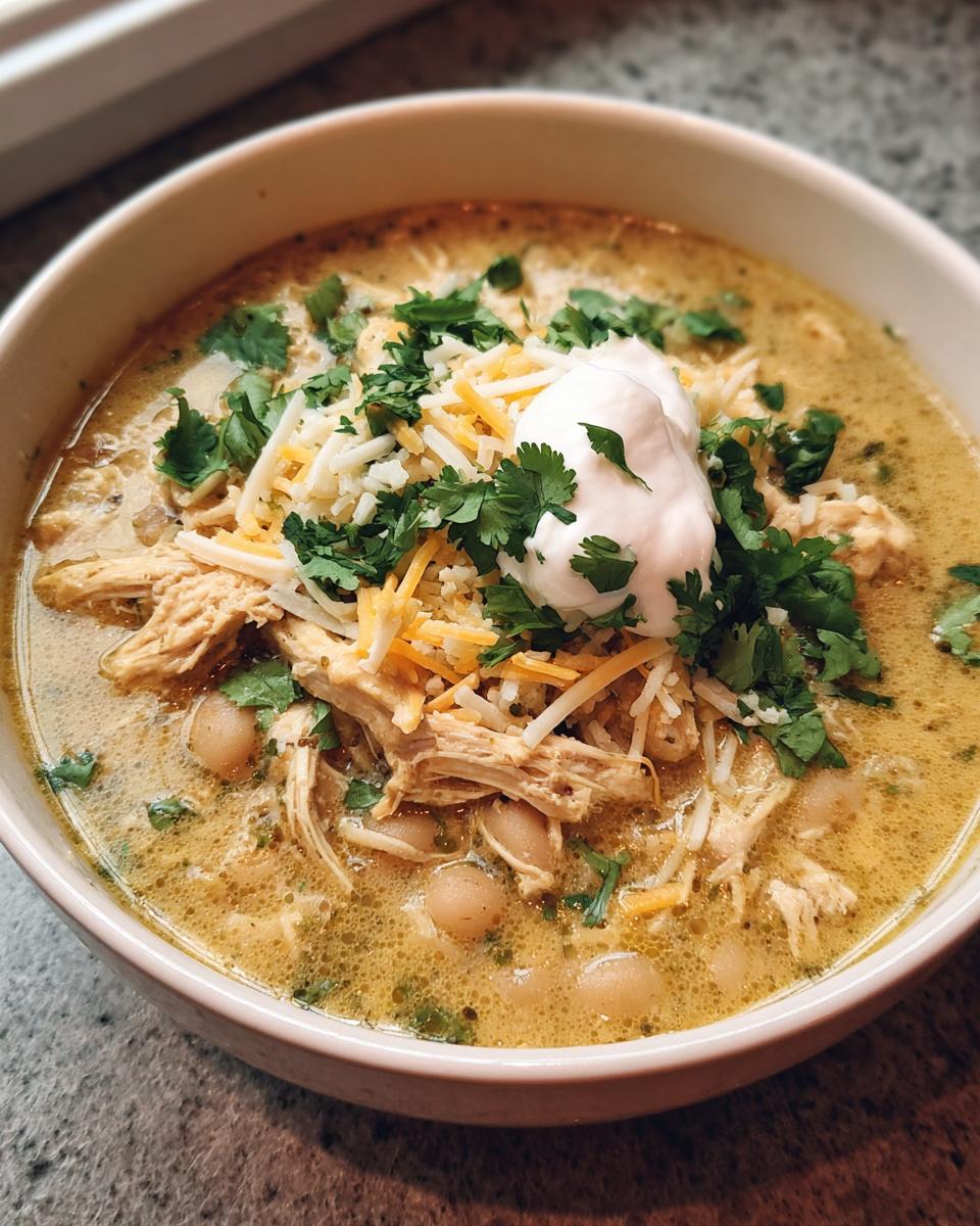 Easy Creamy Crockpot White Chicken Chili Recipe - detail 3