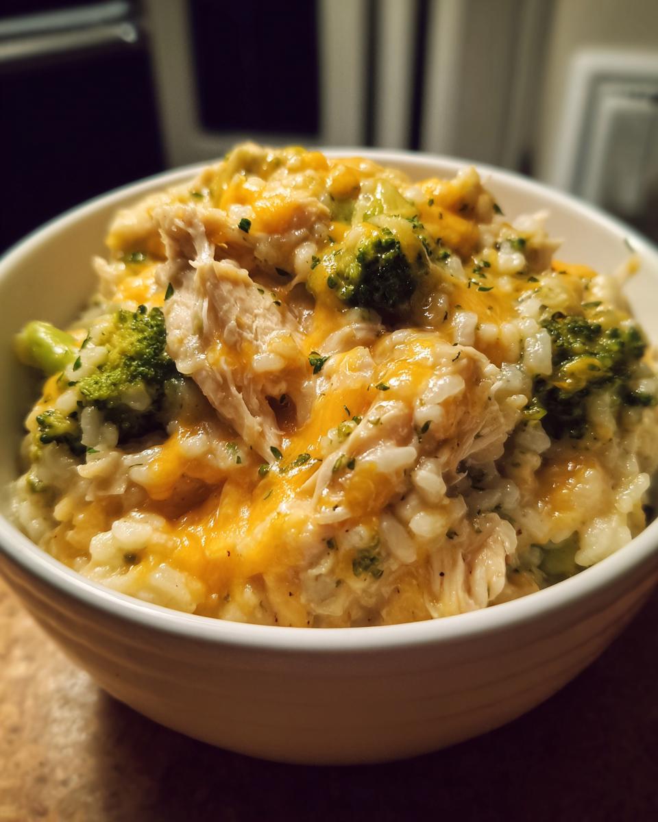 Easy Crockpot Cheesy Chicken Broccoli Rice - detail 1