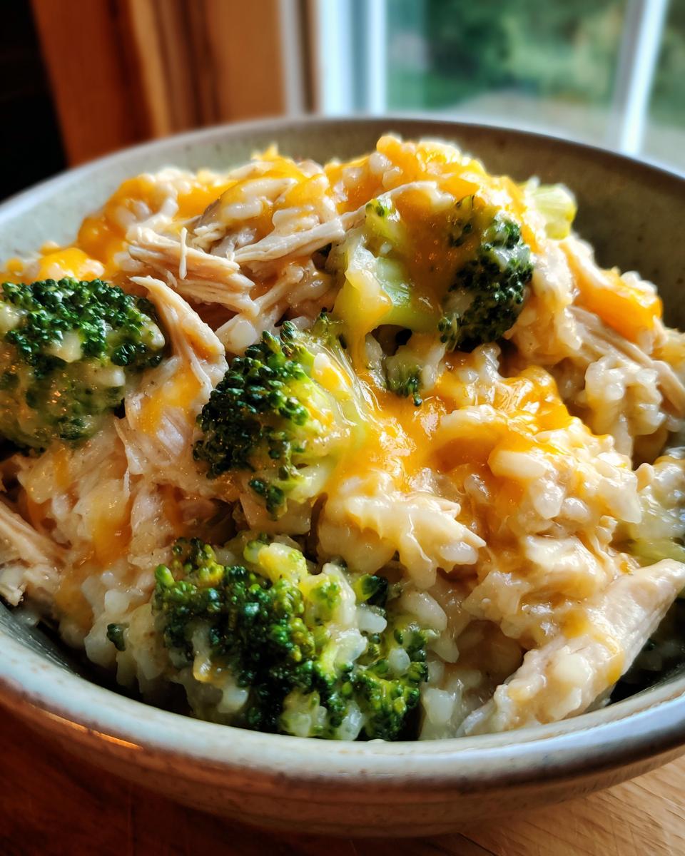Easy Crockpot Cheesy Chicken Broccoli Rice - detail 2