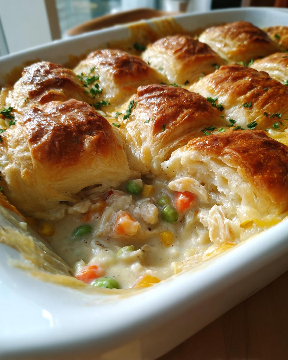 Easy Homemade Chicken Pot Pie Casserole Recipe - detail 1