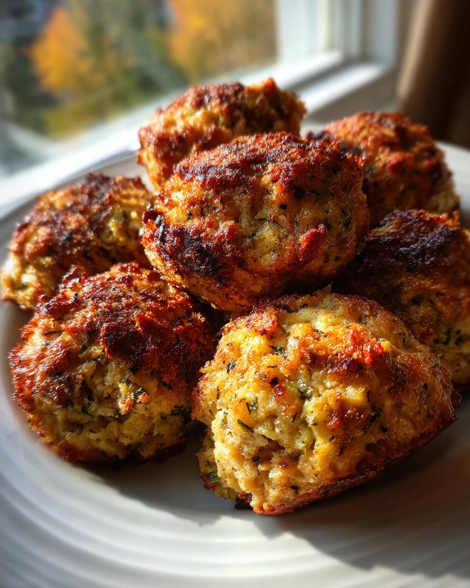 Easy & Tasty Turkey Stuffing Balls Recipe - detail 1
