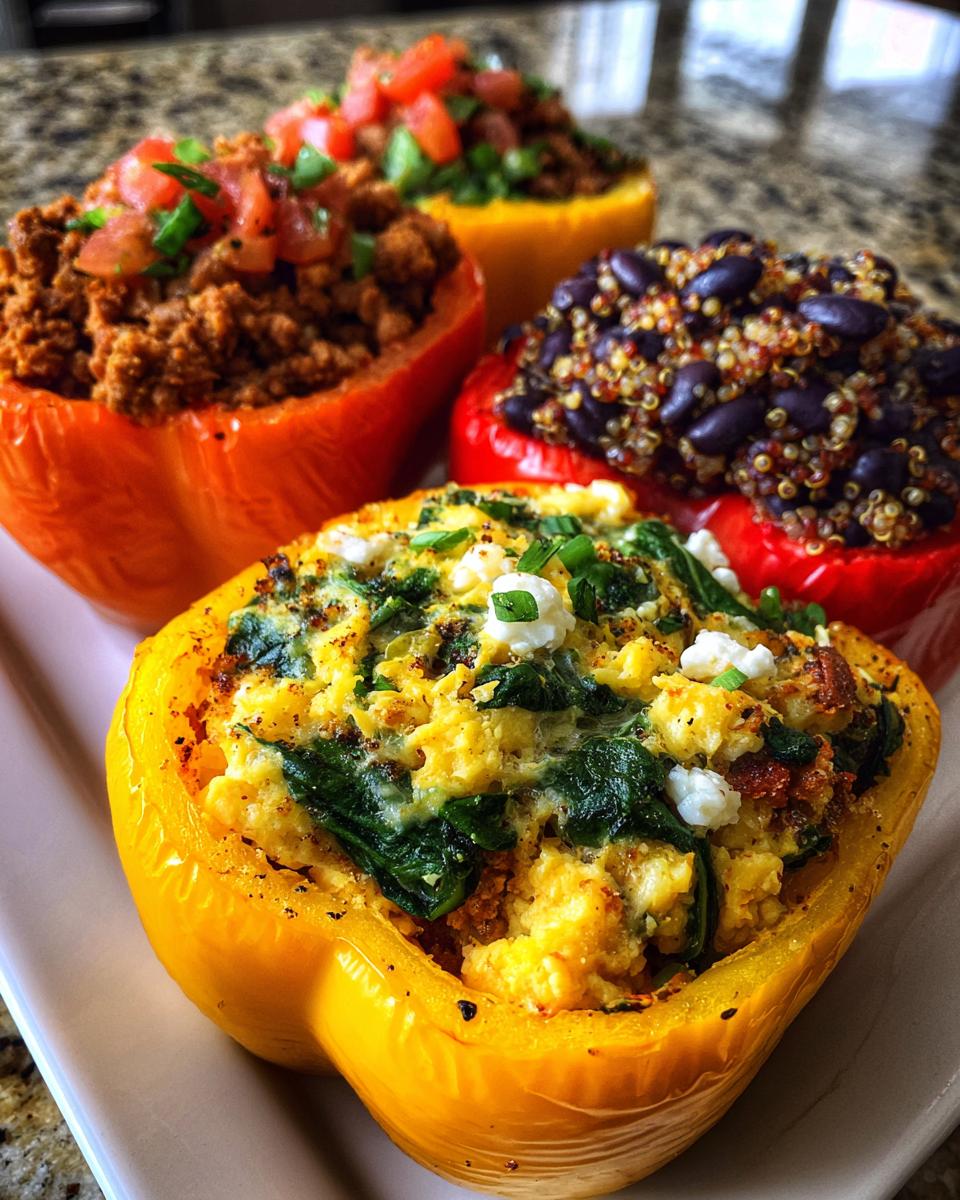 Egg Stuffed Breakfast Peppers 3 Ways for Epic Clean Eating Anytime! - detail 1